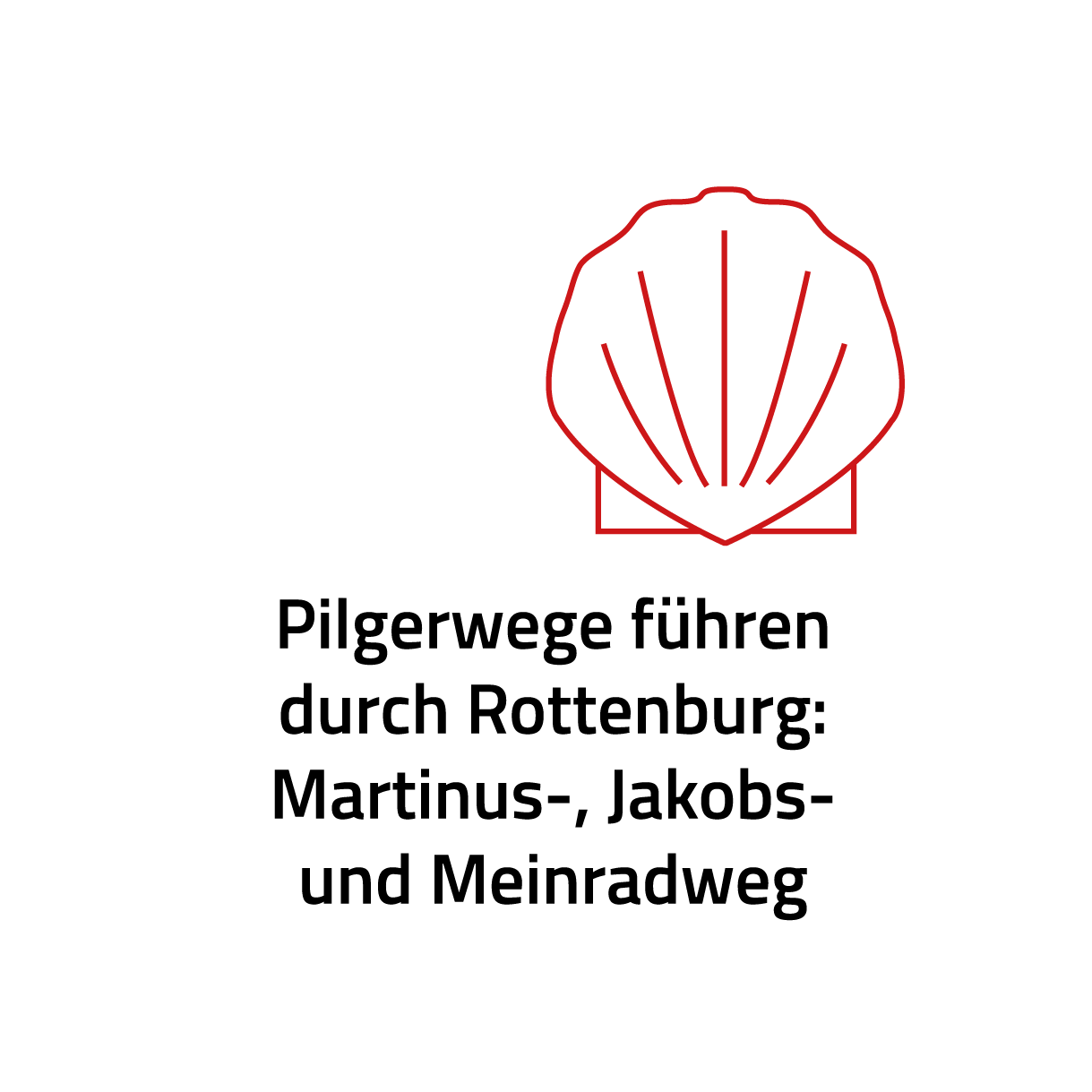 Drei Pilgerwege führen durch Rottenburg: Martinus-, Jakobs- und Meinradweg